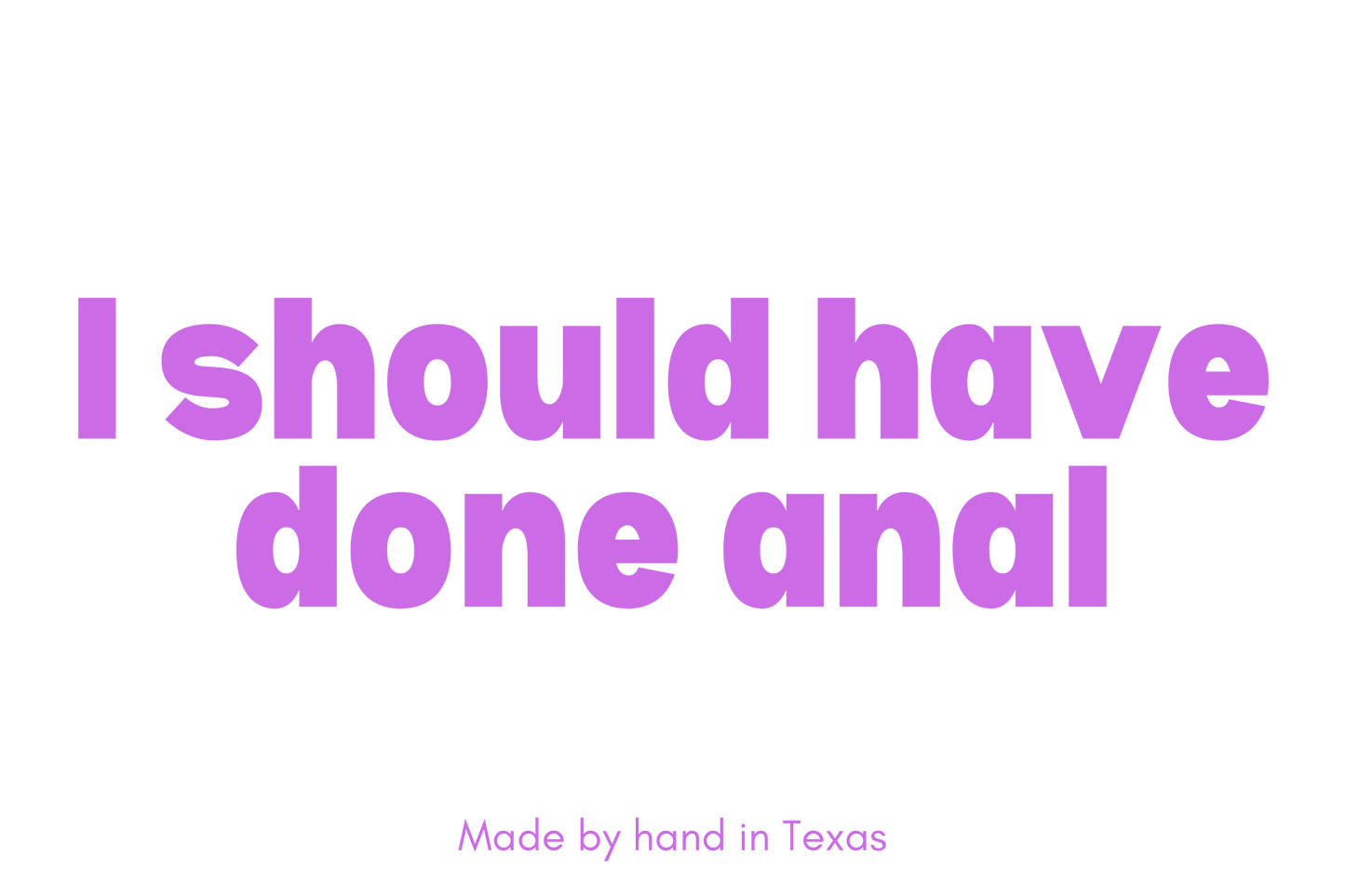 I should have done anal - Naughty Candle