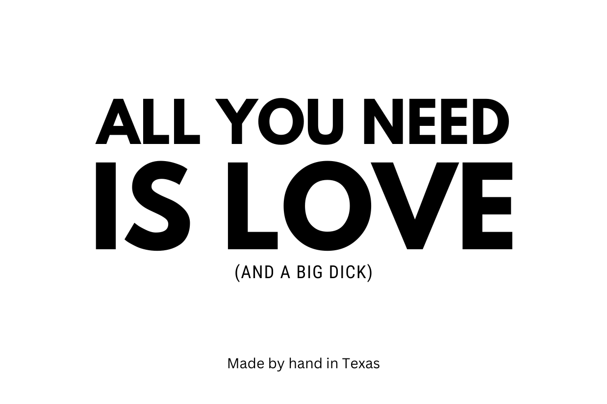 All you need is love (and a big dick) - Naughty Candle