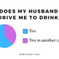 Does my husband drive me to drink?
