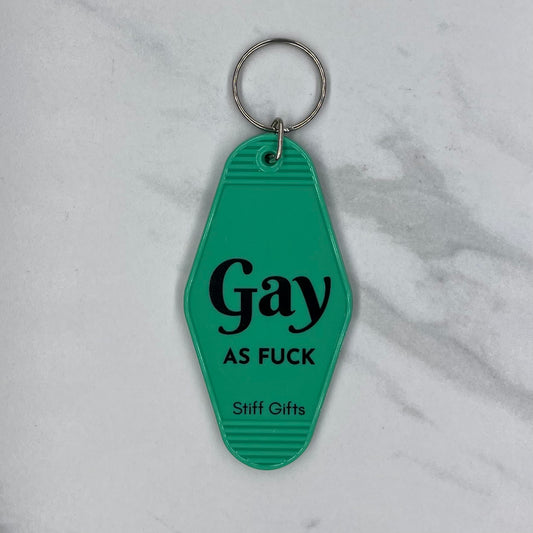 Gay AS FUCK Keychain