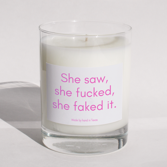 She saw, she fucked, she faked it - Naughty Candle